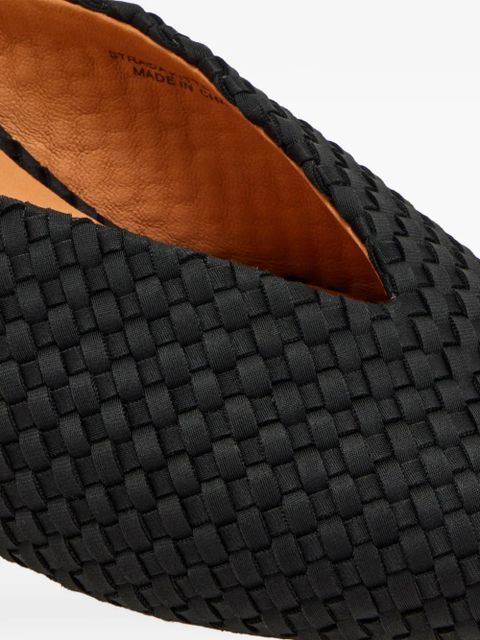 NAGHEDI Strada woven-design heeled mules - Black