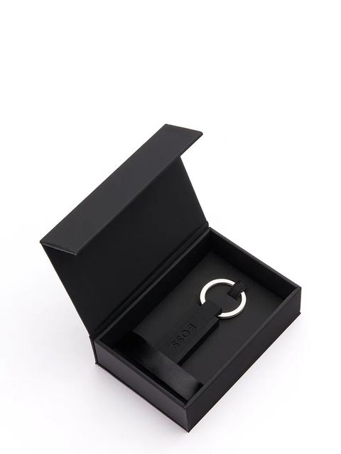 BOSS brelok do kluczy Edge Iconic Black kolor czarny