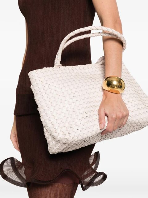 DRAGON DIFFUSION woven handle tote bag - Pink