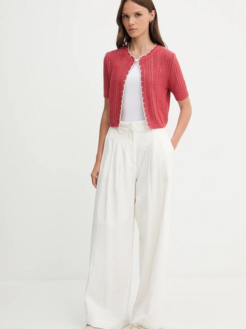 United Colors of Benetton kardigan bawełniany damski kolor różowy 1594E501Z - zdjęcie produktu nr 2