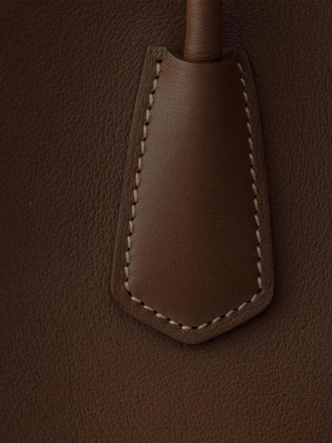 Prada medium leather tote bag - Brown