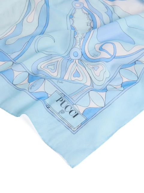 PUCCI orchid-print sarong - Blue