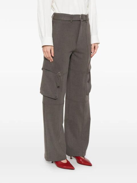 The Frankie Shop Kelly belted cargo pants - Grey