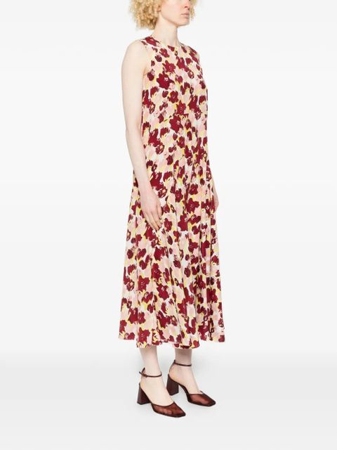 Marni floral-patterned dress - Red