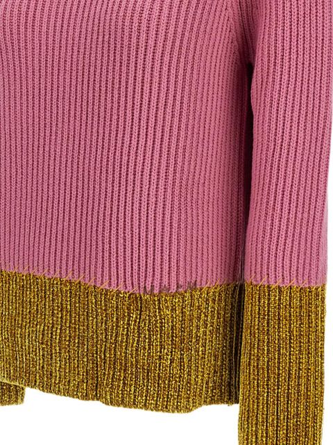 Marni ribbed panelled sweater - Pink