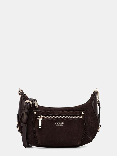 Guess torebka zamszowa MARSHA - zdjęcie produktu nr 1