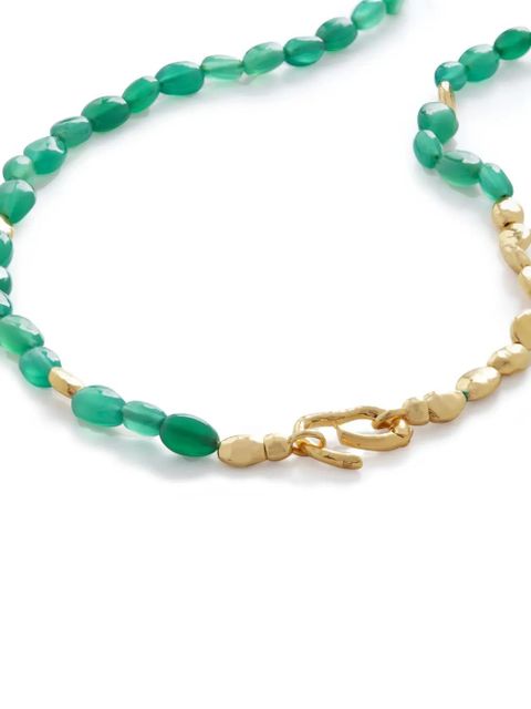 Monica Vinader Rio onyx beaded necklace - Green