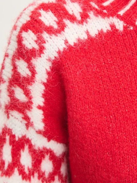 Answear.LAB sweter z wełną kolor czerwony z półgolfem