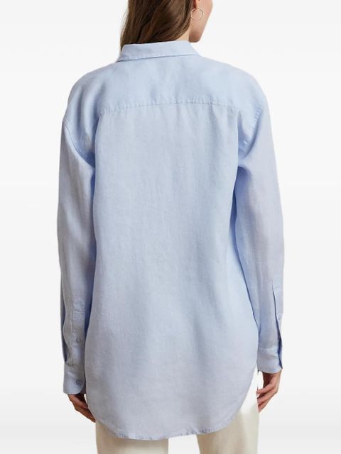 Lauren Ralph Lauren embroidered-logo shirt - Blue