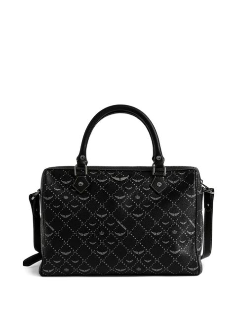 Zadig&Voltaire Monogram Sunny Vibe Medium Satchel - Black