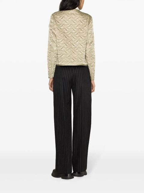 Moncler corduroy-collar quilted shirt jacket - Green - zdjęcie produktu nr 2