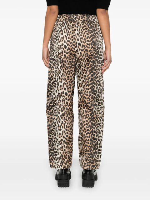 GANNI cargo trousers - Brown