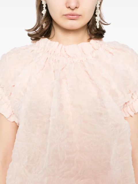 Simone Rocha ruffle tulip top - Orange