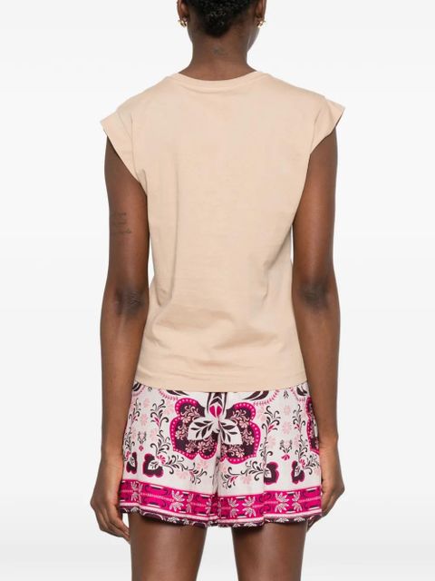 TWINSET chest-pocket sleeveless T-shirt - Neutrals