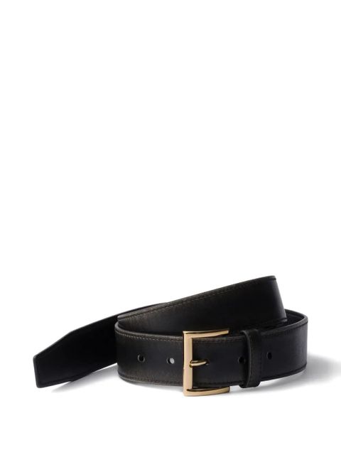 Prada leather belt - Black - zdjęcie produktu nr 1