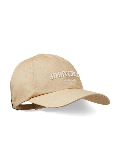 Jimmy Choo logo-embroidered baseball cap - Neutrals