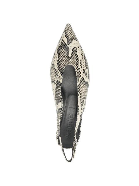 Aeyde Camila snake-print slingback pumps - Neutrals