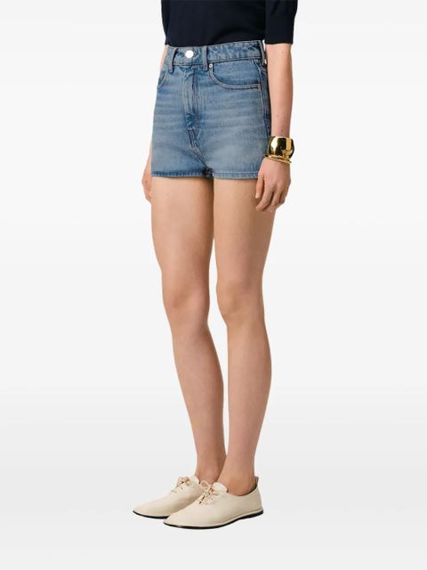AMI Paris denim mini shorts - Blue