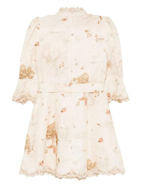 ZIMMERMANN applique mini dress - Neutrals - zdjęcie produktu nr 2