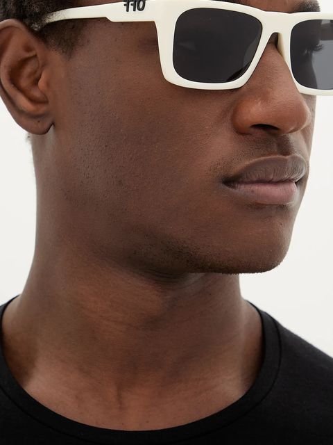 Off-White okulary kolor biały OERI13E_560107