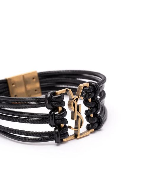 Saint Laurent Babylone Cord bracelet - Black - zdjęcie produktu nr 2
