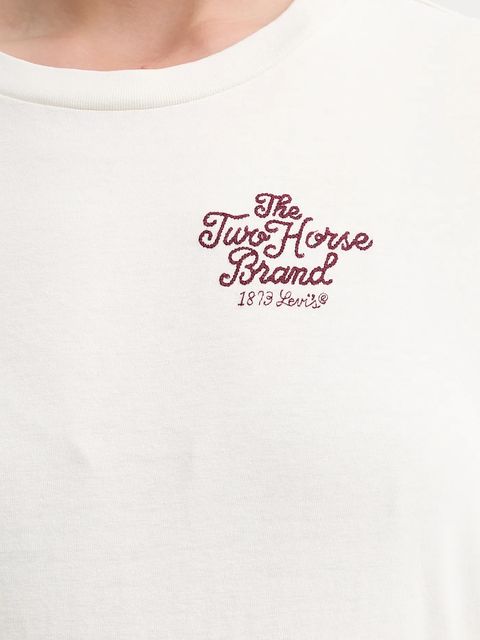 Levi's t-shirt bawełniany damski kolor beżowy A8804