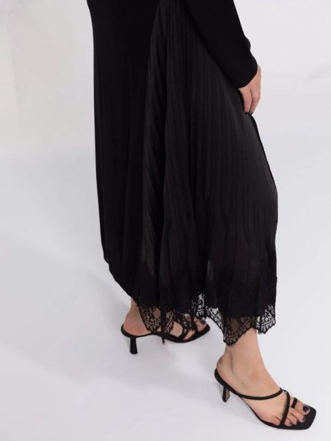 TWINSET lace-panel dress - Black