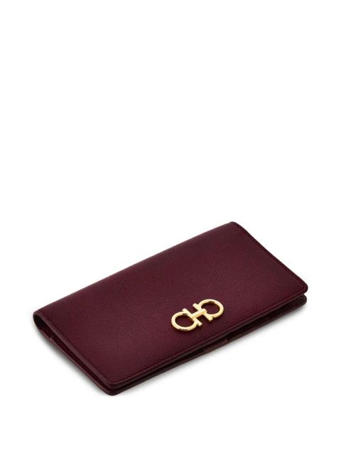 Ferragamo Gancini buckle continental wallet - Purple