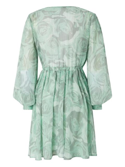 PINKO tie-front floral-print dress - Green - zdjęcie produktu nr 2