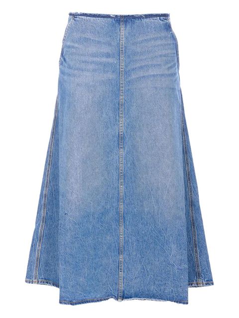 Alexander Wang A-line denim maxi skirt - Blue