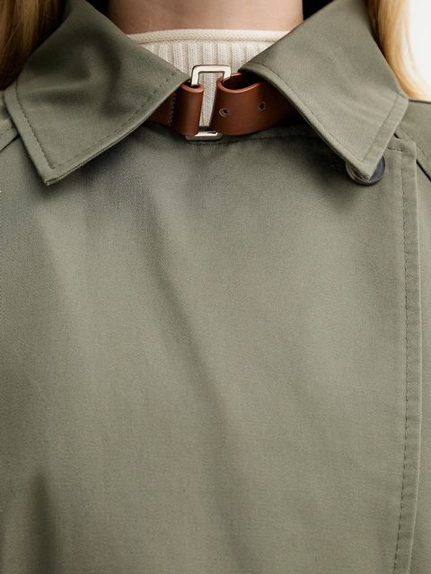 MAX&Co. trencz bawełniany kolor zielony 2526086091200