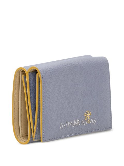 Marni trifold leather wallet - Blue