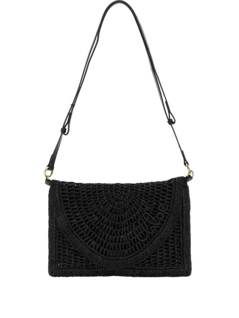 Chloé Summer Banana raffia shoulder bag - Black