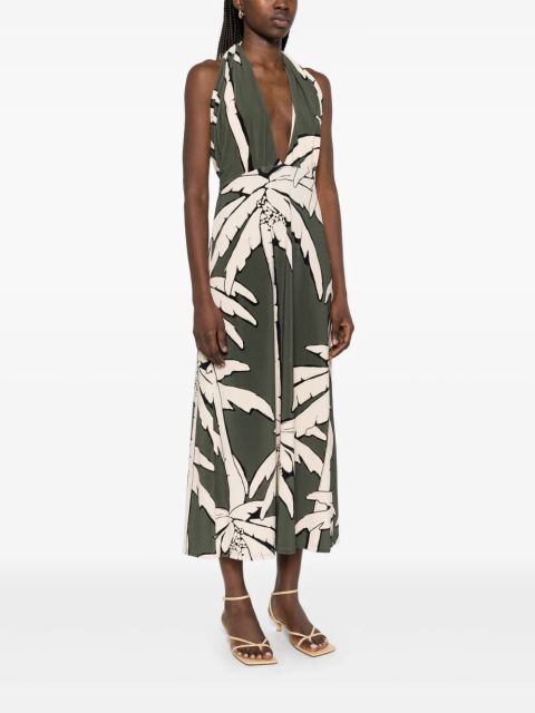 Johanna Ortiz Oceanic Mantra midi dress - Green