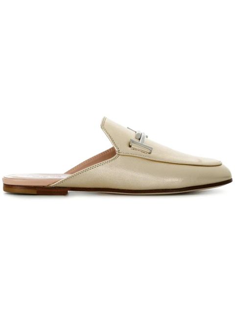 Tod's Double T mules - Metallic - zdjęcie produktu nr 1