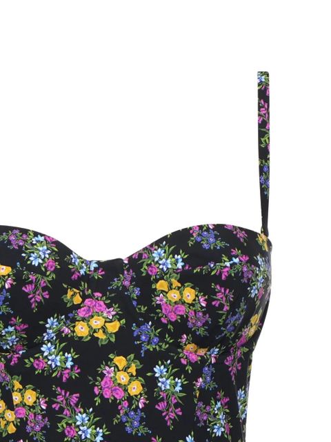 Dolce & Gabbana floral-print swimsuit - Black