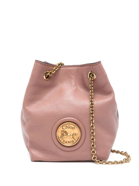 Chloé Horse Medal mini bucket bag - Pink - zdjęcie produktu nr 1