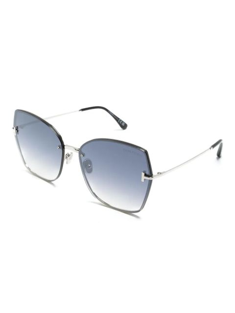 TOM FORD Eyewear Nickie butterfly-frame sunglasses - Grey - zdjęcie produktu nr 2
