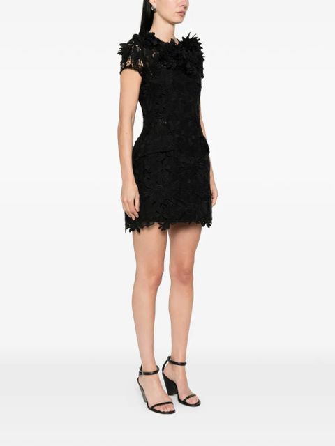 Sportmax macrame mini dress - Black