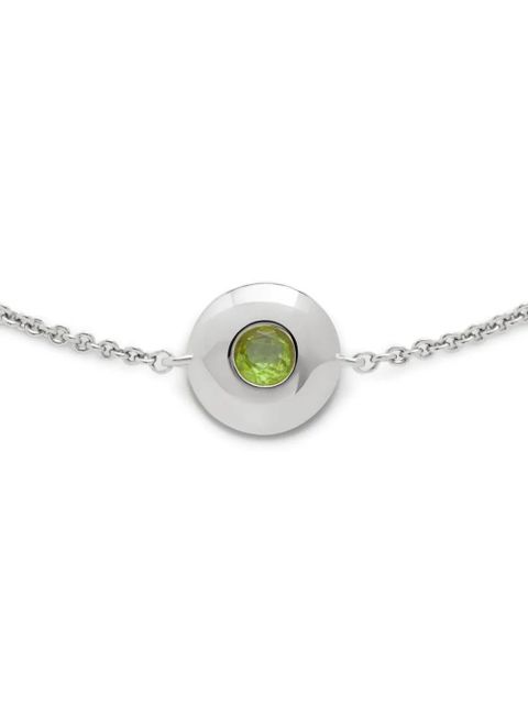 Monica Vinader August Peridot Birthstone bracelet - Silver