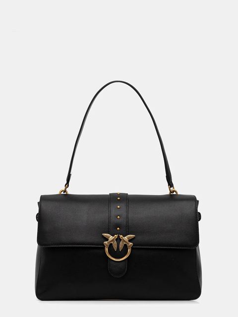 Pinko torebka skórzana kolor czarny 105067 A0QO - zdjęcie produktu nr 1