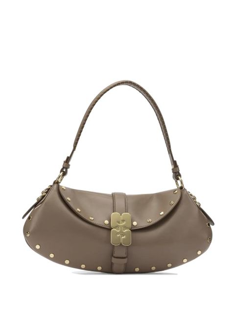 GANNI B-Kat studded shoulder bag - Brown - zdjęcie produktu nr 1