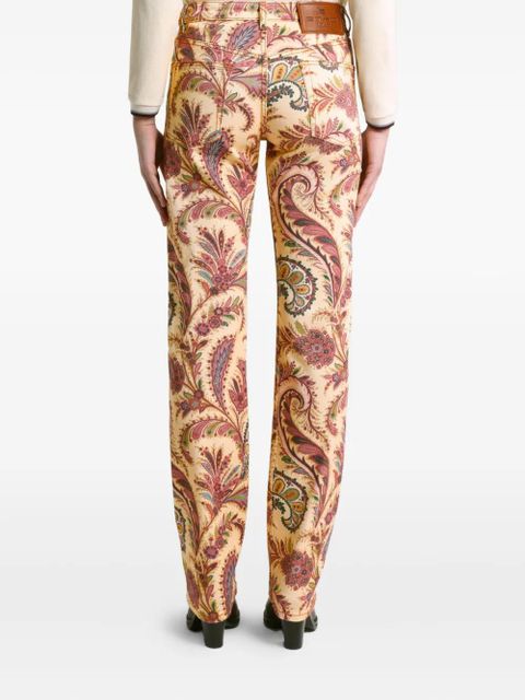 ETRO paisley-print straight-leg jeans - Neutrals - zdjęcie produktu nr 2