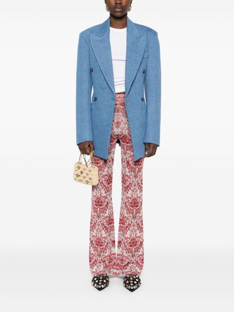 Rabanne paisley jacquard slim trousers - Red - zdjęcie produktu nr 2