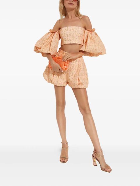 Agua By Agua Bendita puff-sleeve top - Neutrals - zdjęcie produktu nr 2