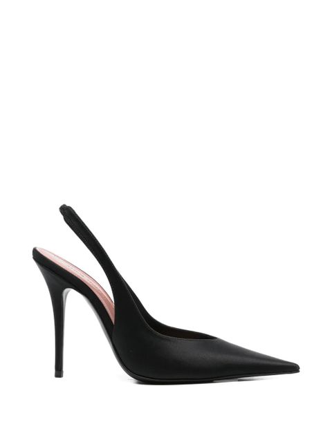 Amina Muaddi Anok pointed slingback pumps - Black - zdjęcie produktu nr 1