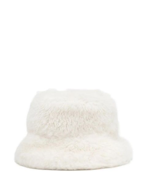 Moncler Grenoble shearling-trimmed bucket hat - Neutrals