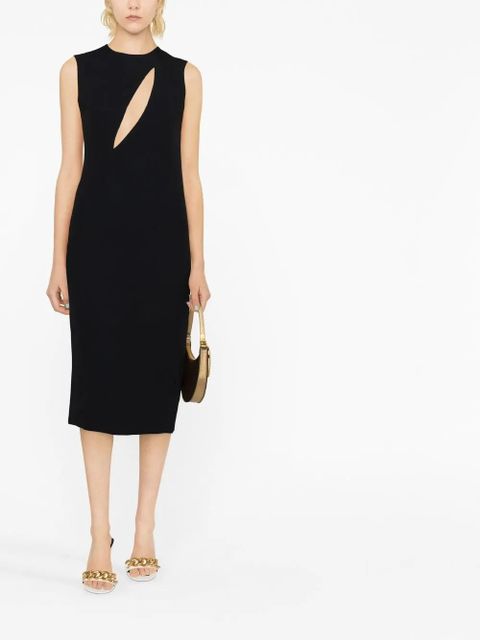 Versace cut-out sleeveless midi dress - Black - zdjęcie produktu nr 2