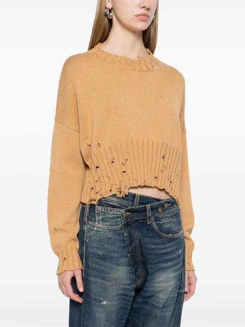 Marni cropped sweater - Brown
