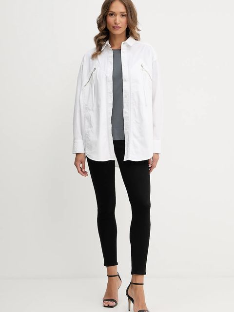 Armani Exchange t-shirt bawełniany damski kolor szary XW001356 AF10356 - zdjęcie produktu nr 2